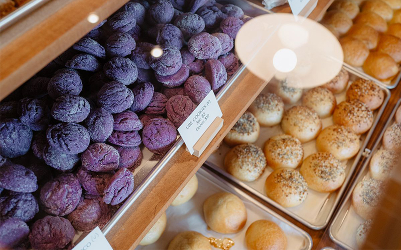 Ube cookie display