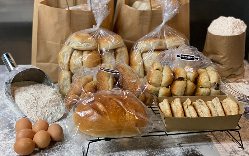 Display of various pastries